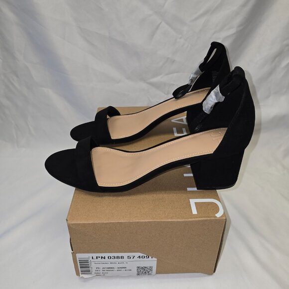 JustFab Noura Heeled Sandals in Black, Size 10, New in Box - Picture 5 of 9